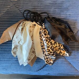 GUC hair ties with silky ribbon